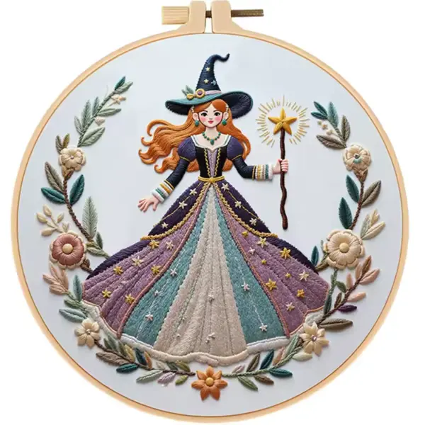 Halloween Witch DIY Embroidery Craft Kit C1 Halloween Witch DIY Embroidery Craft Kit C1