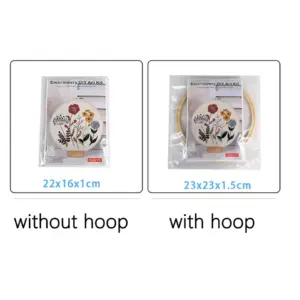 Halloween Witch DIY Embroidery Craft Kit size