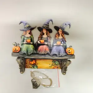 Halloween Witch Key Holder blue