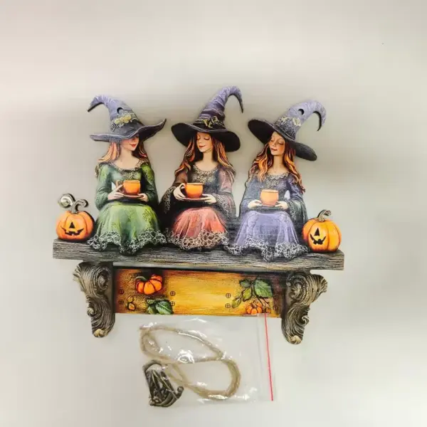 Halloween Witch Key Holder blue
