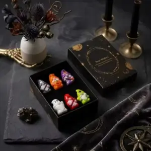 Halloween Witch Mini Gnome Resin Figurines box