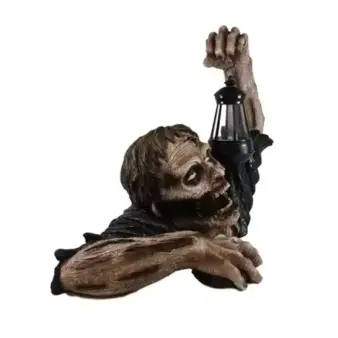 Halloween Zombie Crawling Decor Scary LED Lantern Ground