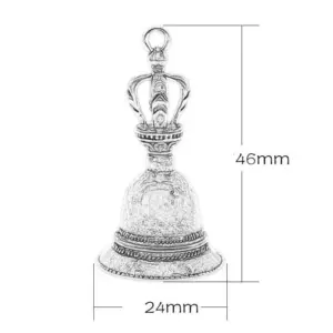 Handcrafted Tibetan Bronze Bell Pendant for Christmas Tree & Home Décor - Image 8