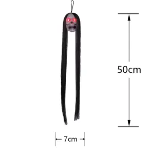 Hanging Ghost Skull Halloween Prop size