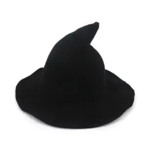 Knitted Witch Hat for Women black