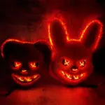 LED Light-Up Bunny Mask – Glowing Furry Rabbit Mask for Halloween, Raves & Cosplay pair
