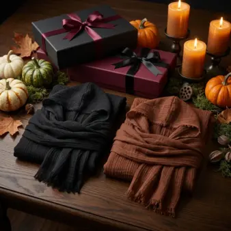 Medieval Hooded Cowl Scarf gift