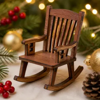 Miniature Doll House Rocking Chair