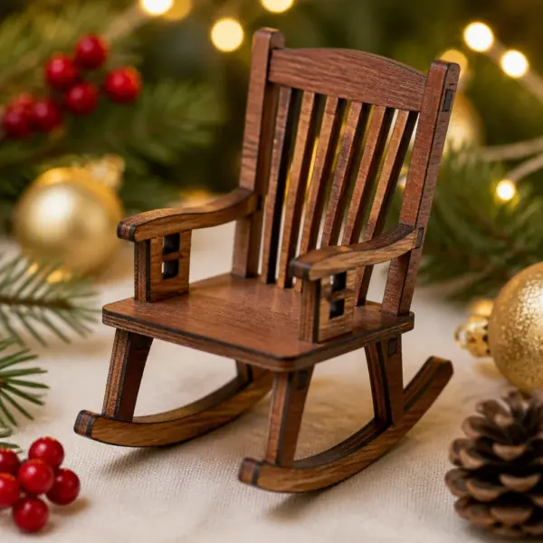 Miniature Doll House Rocking Chair