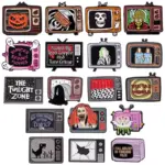 Retro TV Enamel Pins style feature