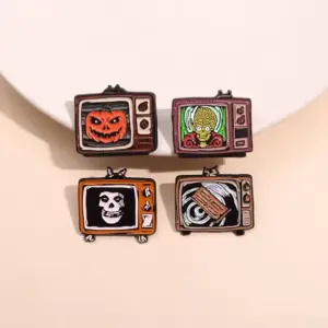 Retro TV Enamel Pins style gallary1