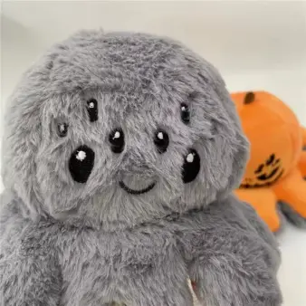 Reversible Pumpkin Octopus Plush puffy