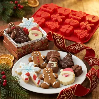 Silicone Christmas Chocolate & Candy Molds – Festive Shapes for DIY Holiday Baking & Cake Decor results