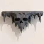 Skeleton Storage Rack Wall Shelf 3D Printed Wall