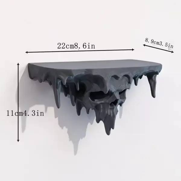Skeleton Storage Rack Wall Shelf 3D Printed Wall size