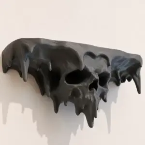 Skeleton Storage Rack Wall Shelf 3D Printed on wall