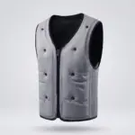 Summer Cooling Fan Vest for High-Temperature Work, Fishing & Outdoor Activities Grey