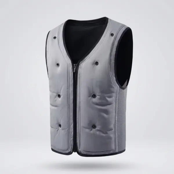 Summer Cooling Fan Vest for High-Temperature Work, Fishing & Outdoor Activities Grey Summer Cooling Fan Vest for High-Temperature Work, Fishing & Outdoor Activities Grey
