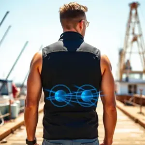 Summer Cooling Fan Vest for High-Temperature Work, Fishing & Outdoor Activities vest foe men