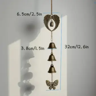Vintage Metal Wind Chime size