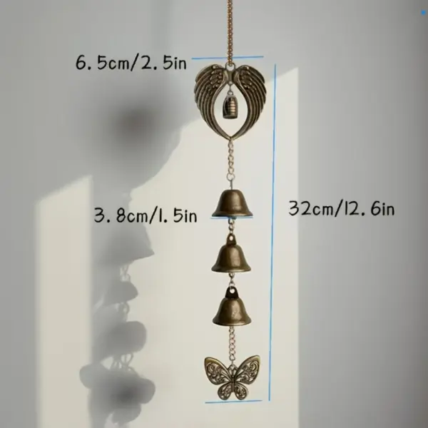 Vintage Metal Wind Chime size