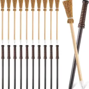 Wizard Party Favors Set Wand Pencils, Broom Pencils Glasses & Lightning Tattoos for Themed Parties 20 pcs