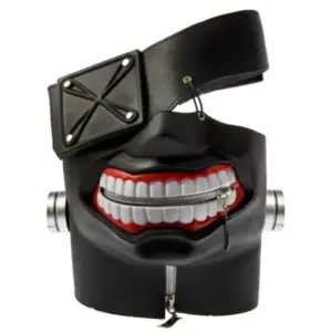 Zipper Mouth Cosplay Mask close-up