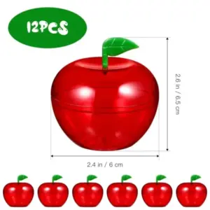 Apple-Shaped Candy Boxes – Set of 12 Festive Fillable Gift Containers for Treats & Party Favors - Image 2