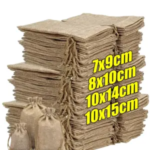 burlap all sizes stack