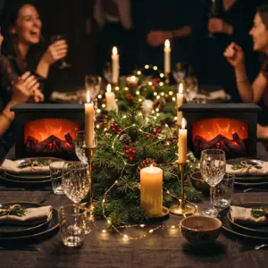 fireplace party