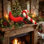 Christmas Chili Pepper & Candy Cane Plush Toy – Soft Novelty Stuffed Decoration & Holiday Gift