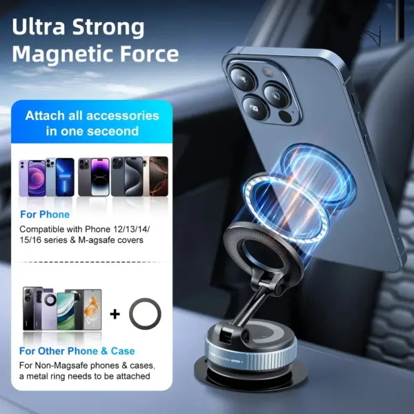 Foldable Magnetic Car Phone Holder 4
