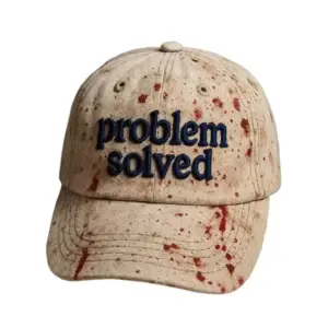 Halloween Bloody Embroidered Baseball Cap Horror Theme Splatter Print Hat color B